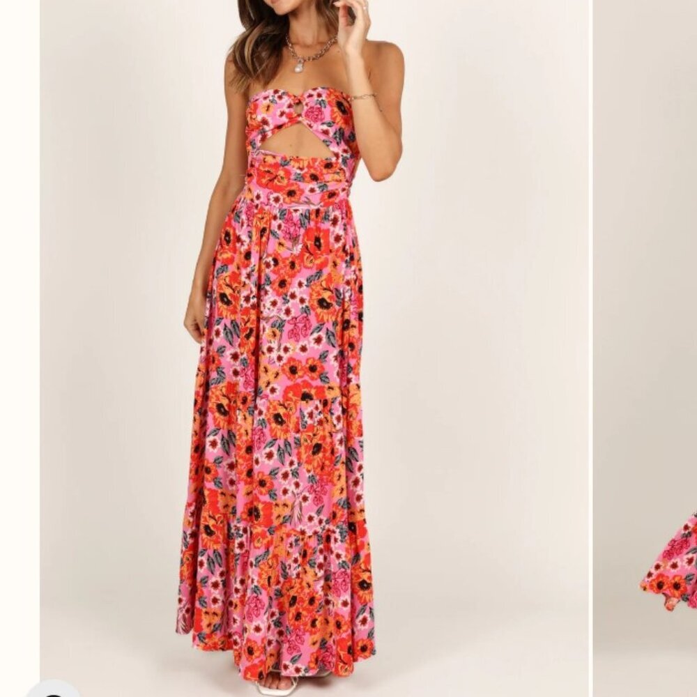 🌸 Petal + Pup “Sarai” Floral Maxi Dress | US 6 / AU 10